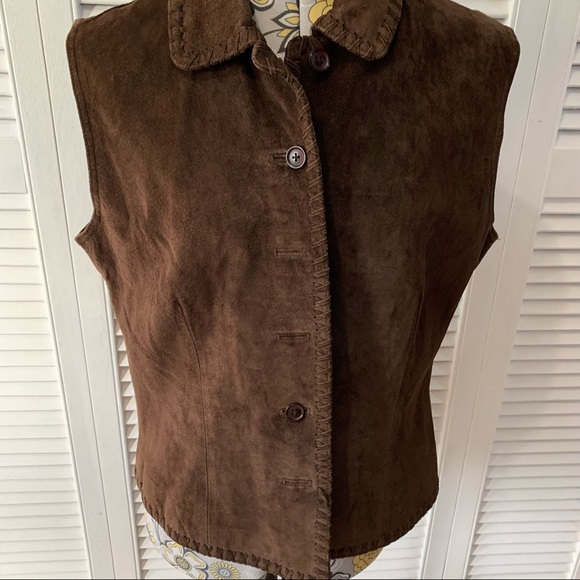 Cold water Creek Ladies Collared Vest - Picture 1 of 3